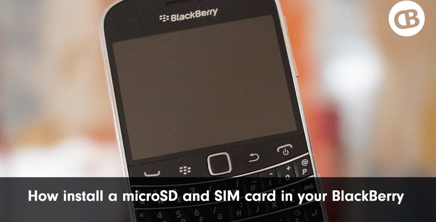 Set Up The Microsd And Sim Card Right Into A Blackberry Smartphone