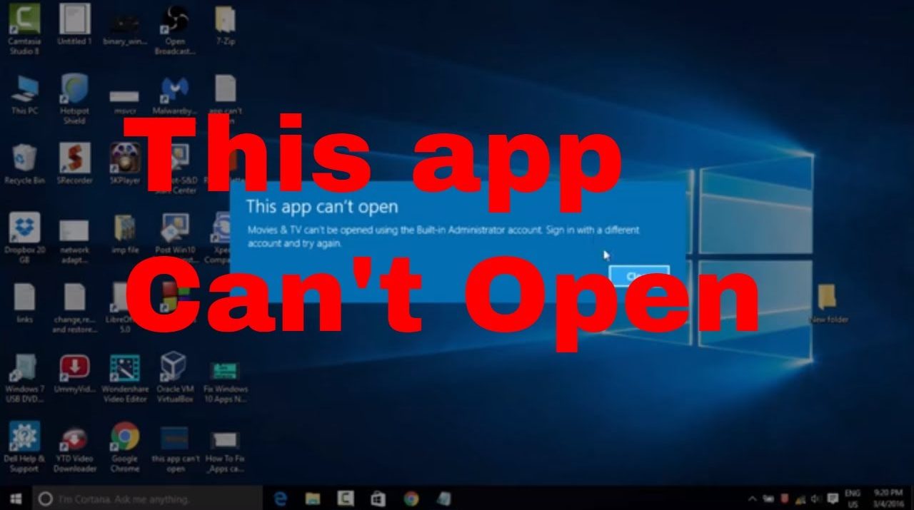 #three Home windows 10 : repair This Apps cannot open #computerrepair  Applications.life